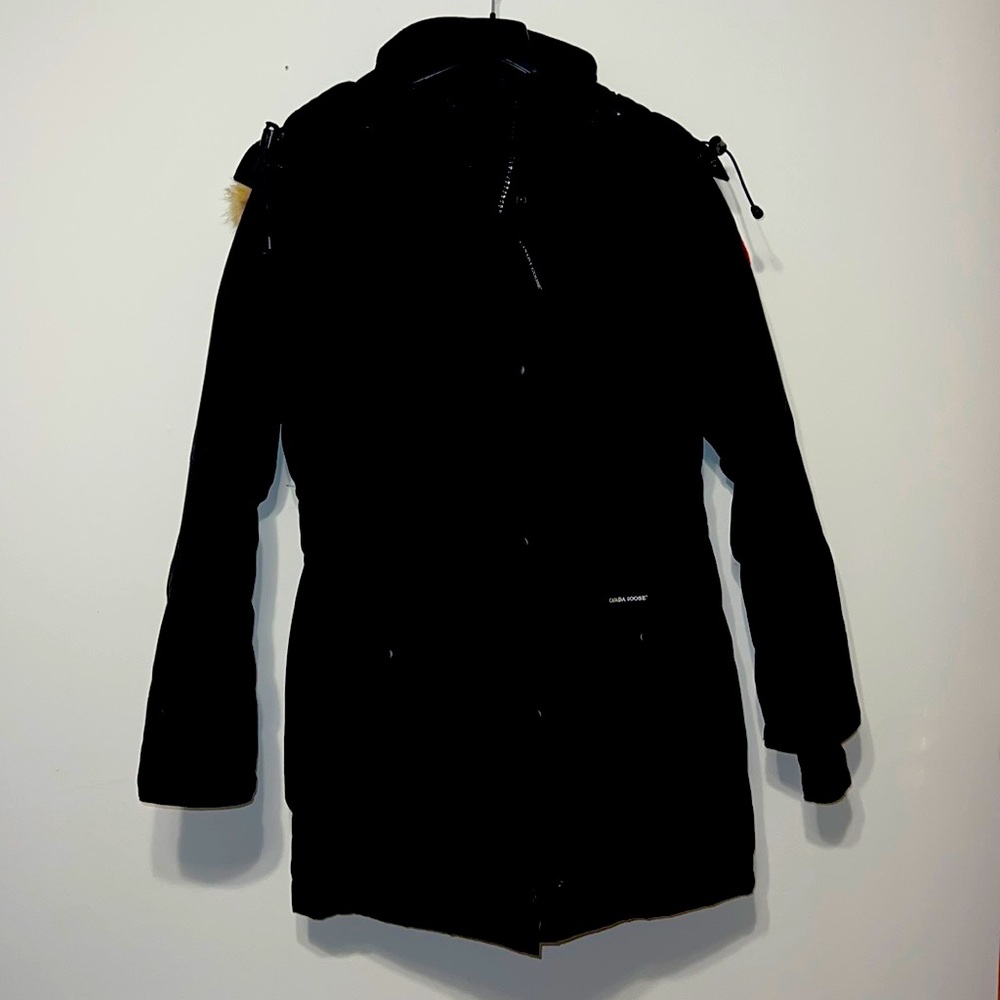 Trillium Down Parka Coat w/ Natural Coyote Fur Trim